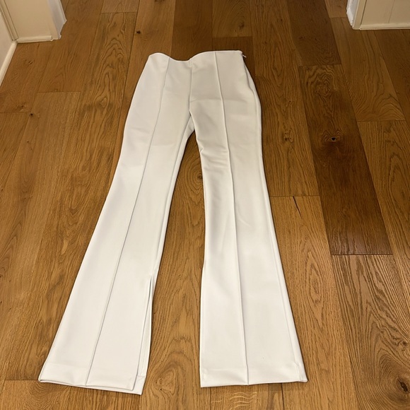 Adam Lippes Eva Flare Pant In Bonded Neoprene - Picture 4 of 8